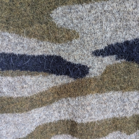 ARITZIA Green Camo Carangi Alpaca Casual Contemporary Knit Dress Size XS - Picture 7 of 13